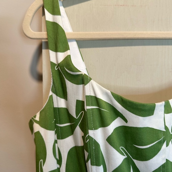 Nine West Green Leaf Print Dress - Picture 4 of 8